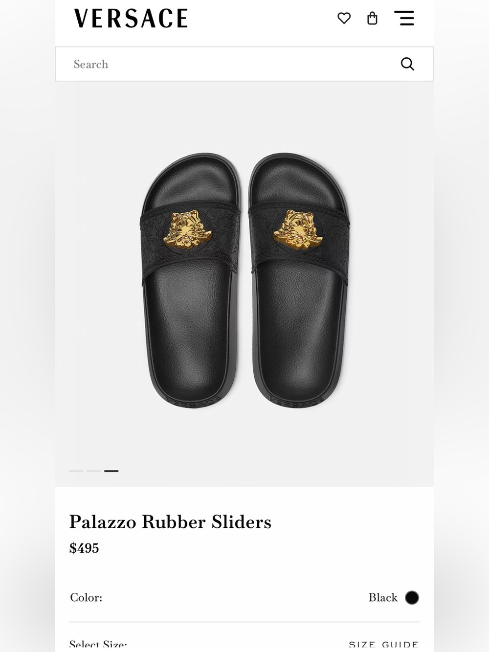 New Authentic Versace slides w/ box size 9 & 10             (39 ,40) pick size - Picture 3 of 4